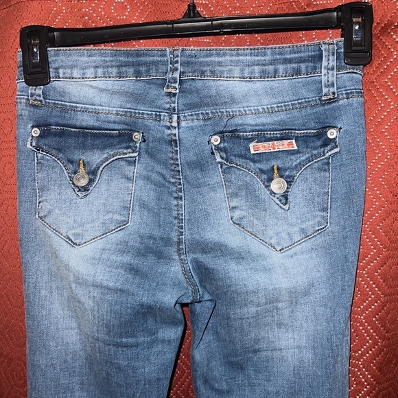 Hudson Distressed Cropped Jeans Girls 14 - Picture 5 of 8